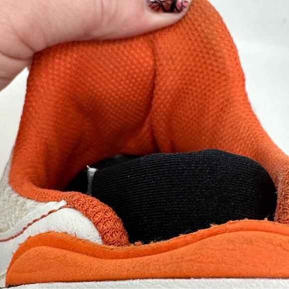 Men’s Peloton Biking Cycle Shoes - WHITE & ORANGE - Picture 16 of 16